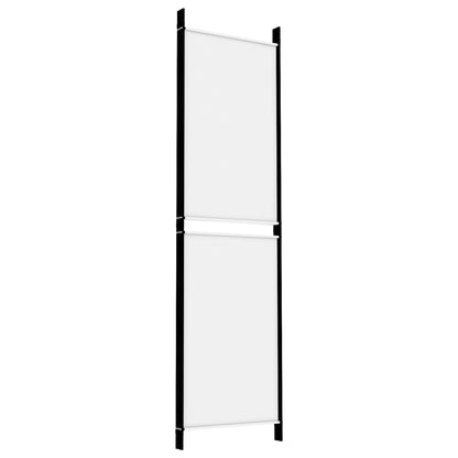 Divisorio a 4 Pannelli Bianco 200x180 cm Tessuto - homemem39