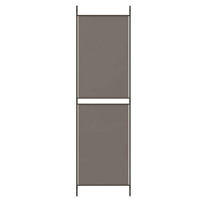 Divisorio a 4 Pannelli Antracite 200x180 cm Tessuto - homemem39