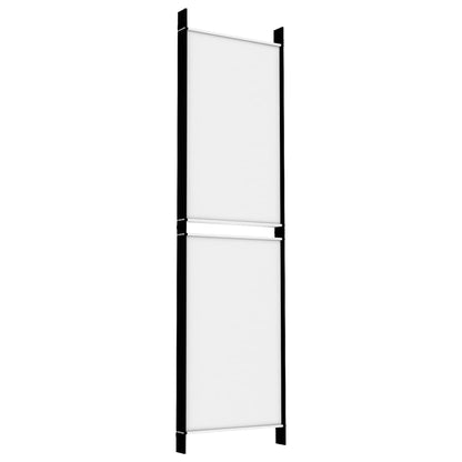 Divisorio a 5 Pannelli Bianco 250x180 cm Tessuto