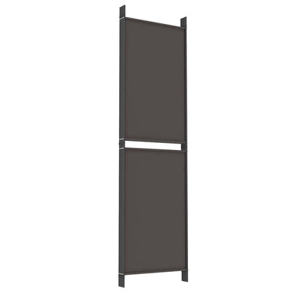 Divisorio a 5 Pannelli Marrone 250x180 cm in Tessuto | homemem39