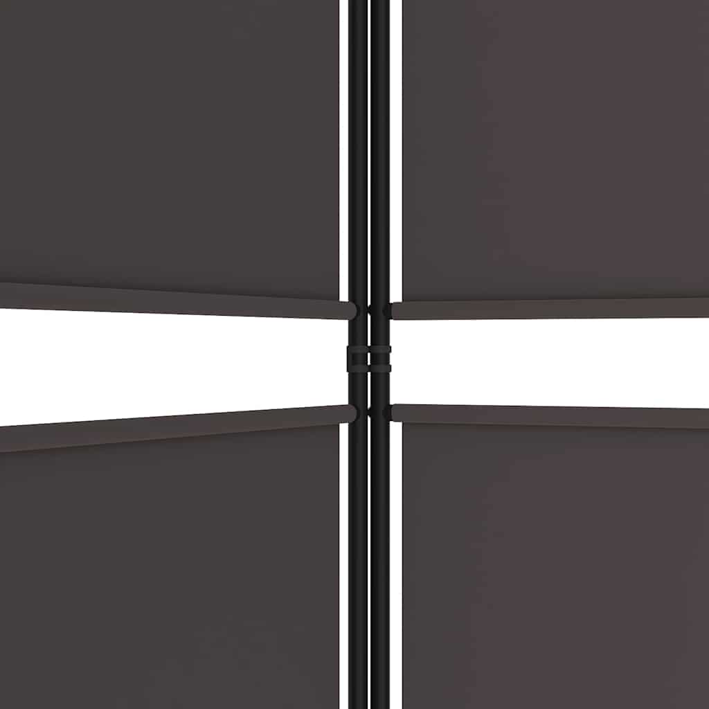 Divisorio a 5 Pannelli Marrone 250x180 cm in Tessuto | homemem39
