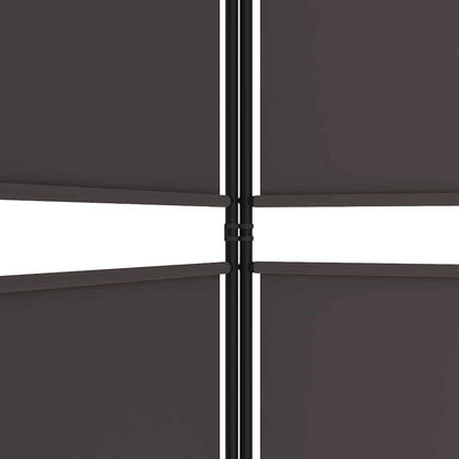 Divisorio a 5 Pannelli Marrone 250x180 cm in Tessuto | homemem39
