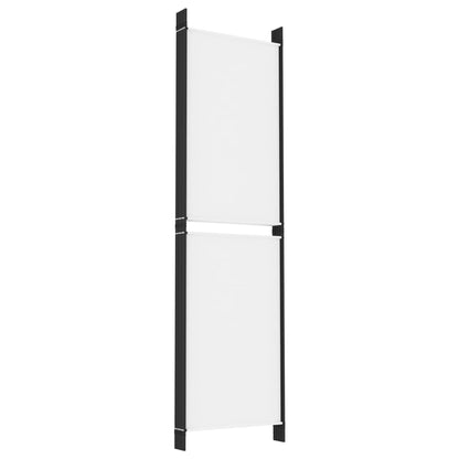 Divisorio a 6 Pannelli Bianco 300 x 180 cm Tessuto - homemem39