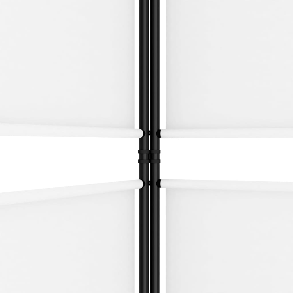 Divisorio a 6 Pannelli Bianco 300 x 180 cm Tessuto - homemem39