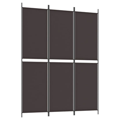Divisorio a 3 Pannelli Marrone 150x200 cm in Tessuto | homemem39