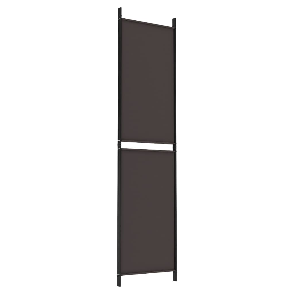 Divisorio a 3 Pannelli Marrone 150x200 cm in Tessuto | homemem39
