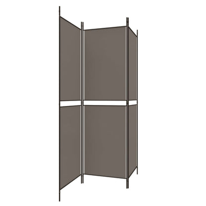 Divisorio a 3 Pannelli Antracite 150x200 cm in Tessuto - homemem39