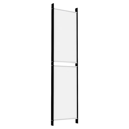 Divisorio a 5 Pannelli Bianco 250x200 cm Tessuto