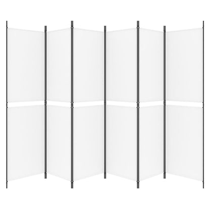Divisorio a 4 Pannelli Bianco 300x200 cm Tessuto - homemem39