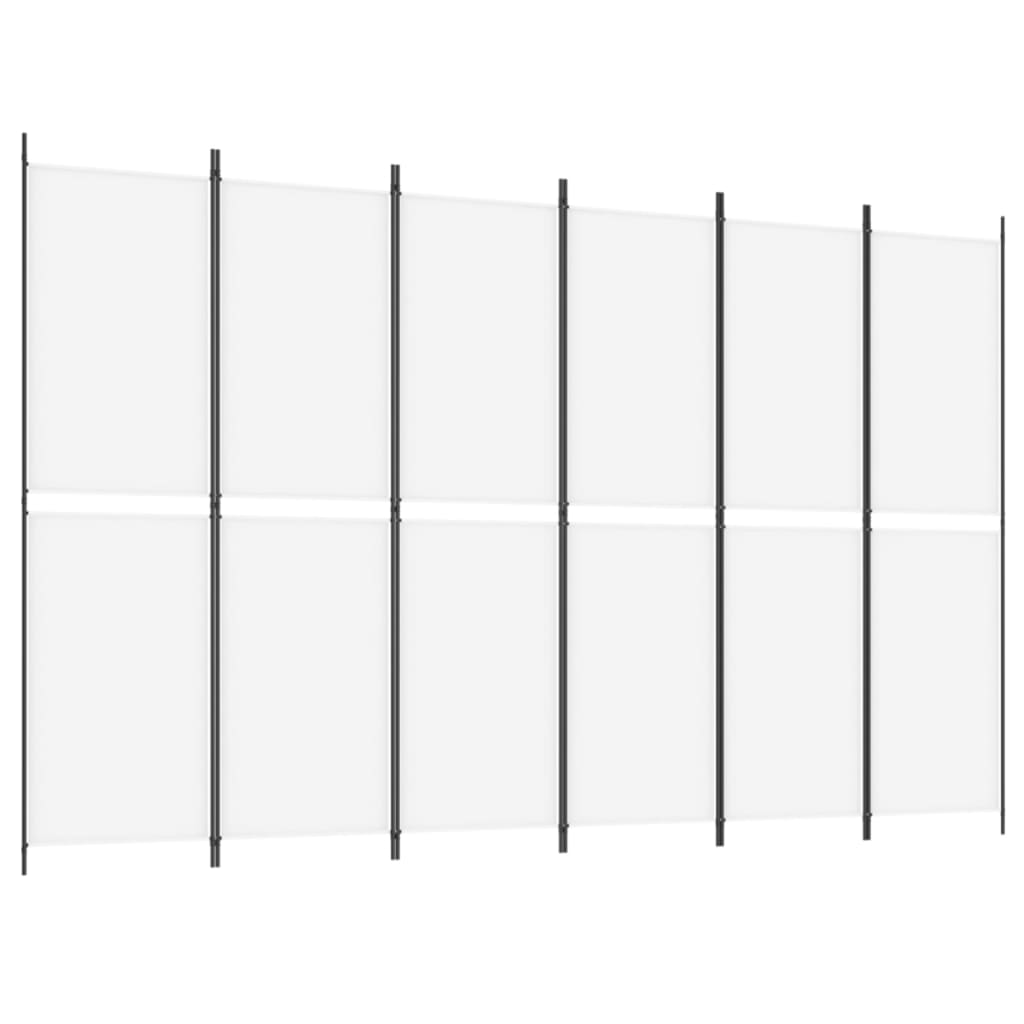 Divisorio a 4 Pannelli Bianco 300x200 cm Tessuto - homemem39