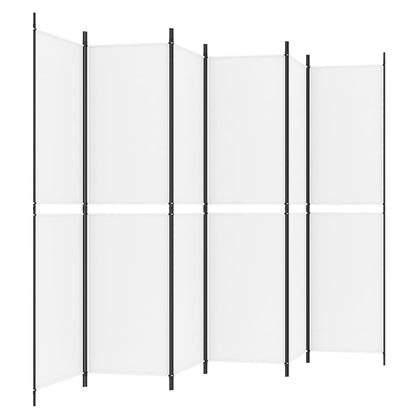 Divisorio a 4 Pannelli Bianco 300x200 cm Tessuto - homemem39