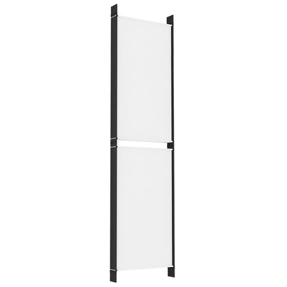Divisorio a 4 Pannelli Bianco 300x200 cm Tessuto - homemem39