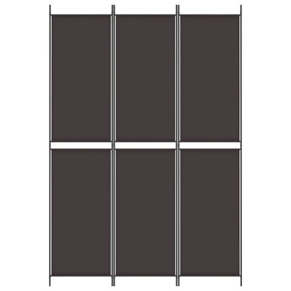 Divisorio a 3 Pannelli Marrone 150x220 cm in Tessuto | homemem39