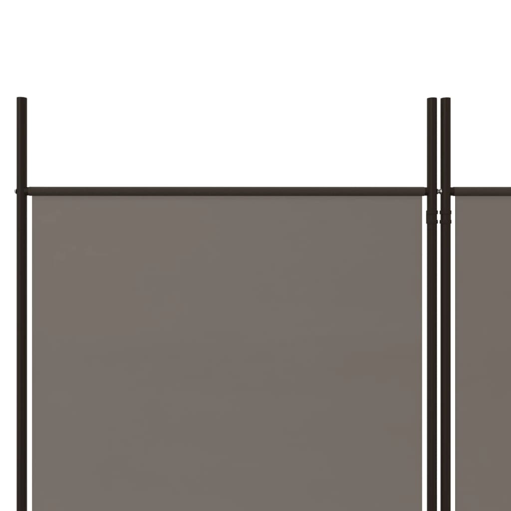 Divisorio a 3 Pannelli Antracite 150x220 cm in Tessuto - homemem39