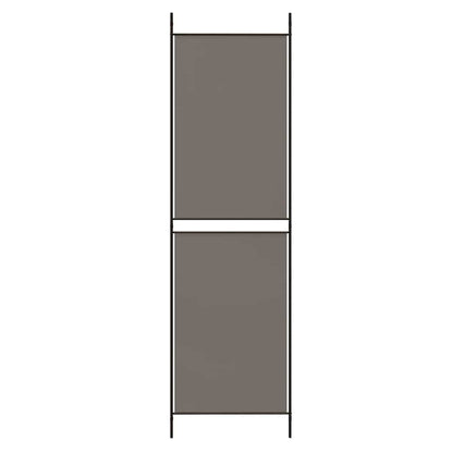 Divisorio a 4 Pannelli Antracite 200x220 cm Tessuto - homemem39