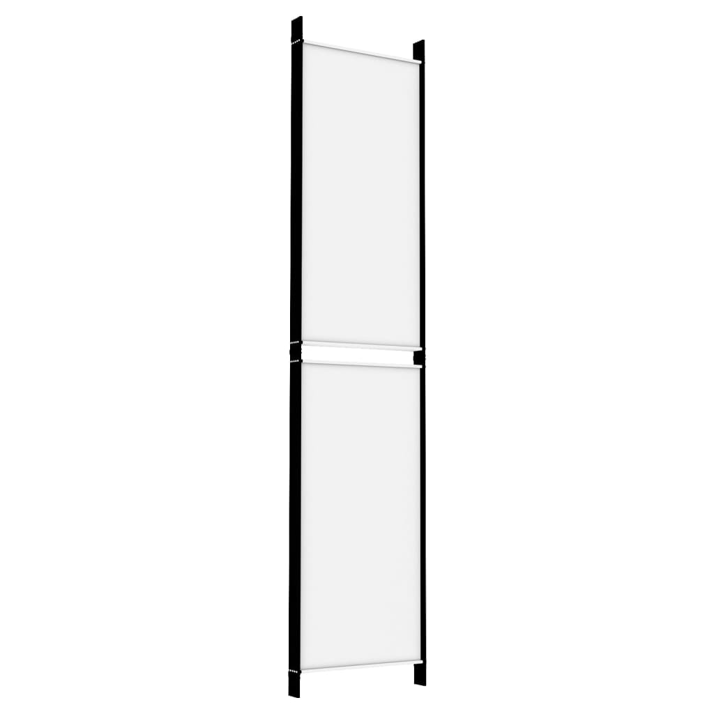 Divisorio a 5 Pannelli Bianco 250x220 cm Tessuto - homemem39