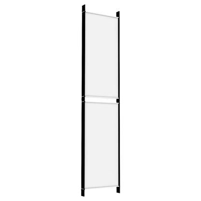 Divisorio a 5 Pannelli Bianco 250x220 cm Tessuto - homemem39