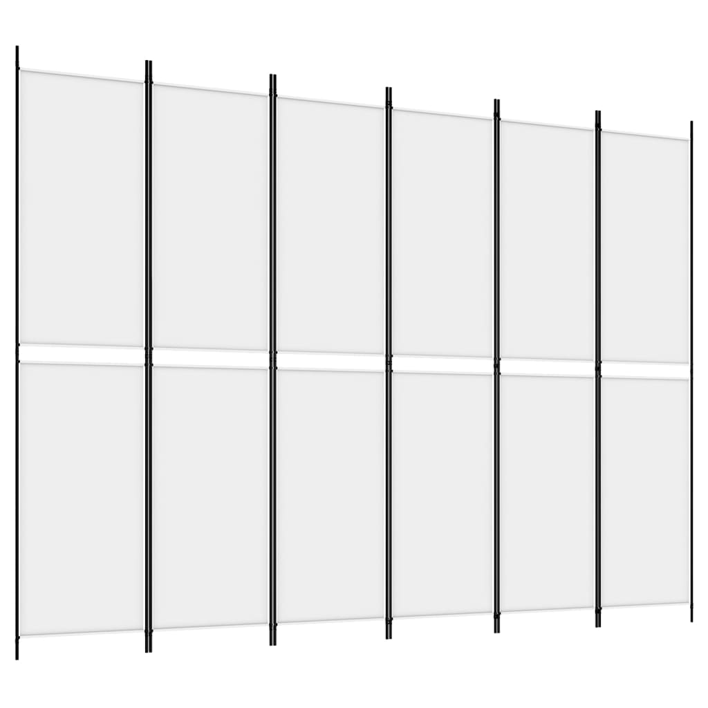 Divisorio a 4 Pannelli Bianco 300x220 cm Tessuto - homemem39