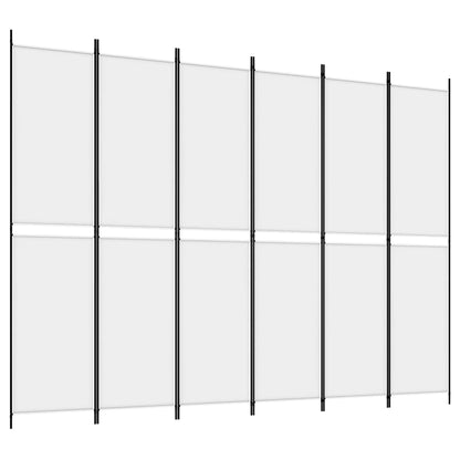 Divisorio a 4 Pannelli Bianco 300x220 cm Tessuto - homemem39