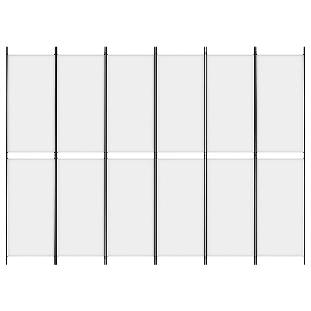 Divisorio a 4 Pannelli Bianco 300x220 cm Tessuto - homemem39