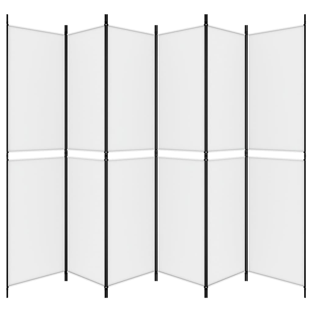 Divisorio a 4 Pannelli Bianco 300x220 cm Tessuto - homemem39
