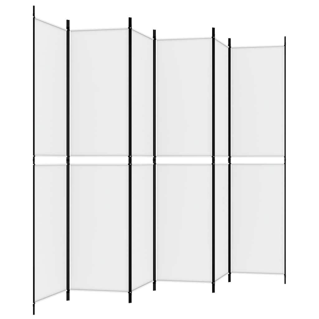 Divisorio a 4 Pannelli Bianco 300x220 cm Tessuto - homemem39