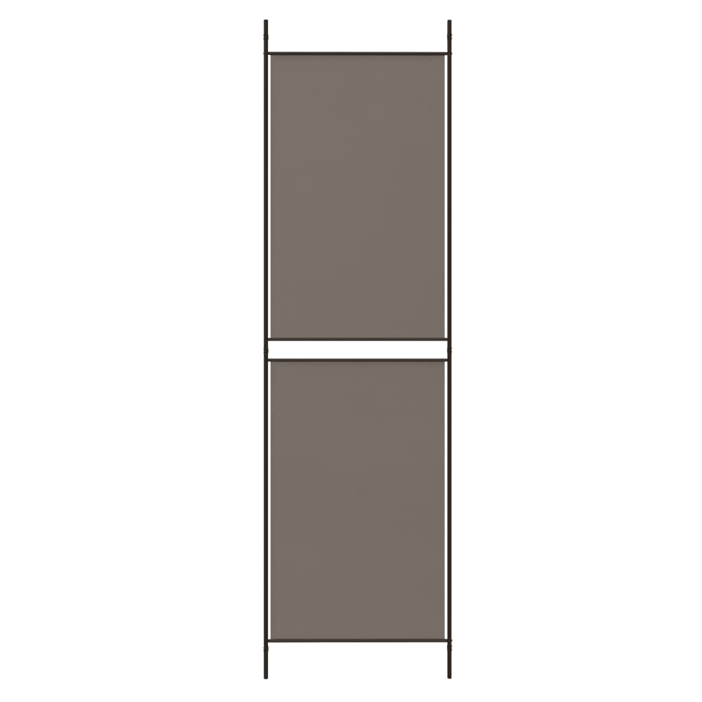 Divisorio a 6 Pannelli Antracite 300x220 cm Tessuto - homemem39