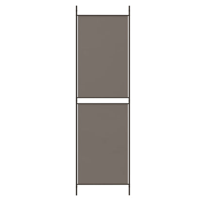 Divisorio a 6 Pannelli Antracite 300x220 cm Tessuto - homemem39