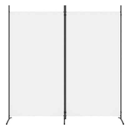 Divisorio a 2 Pannelli Bianco 175x180 cm Tessuto - homemem39