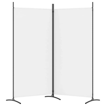 Divisorio a 2 Pannelli Bianco 175x180 cm Tessuto - homemem39