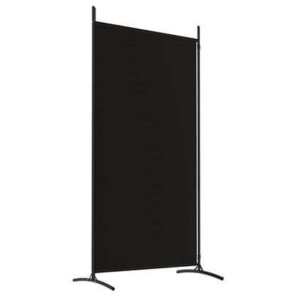 Divisorio a 2 Pannelli Nero 175x180 cm in Tessuto - homemem39