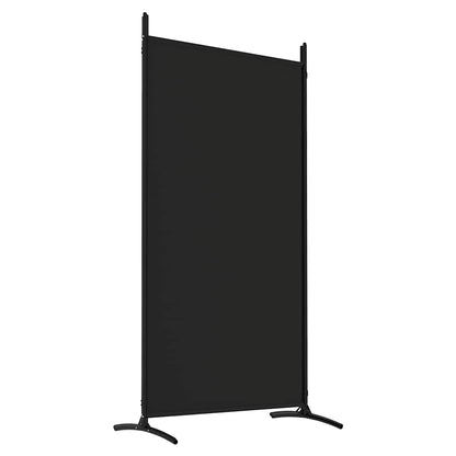 Divisorio a 4 Pannelli Nero 346x180 cm in Tessuto - homemem39