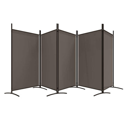 Divisorio a 5 Pannelli Antracite 433x180 cm Tessuto - homemem39