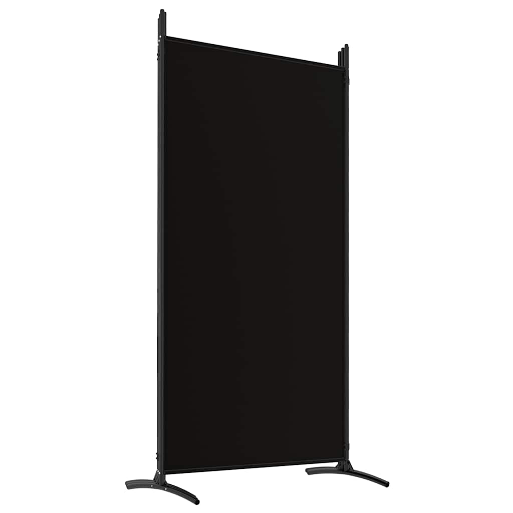 Divisorio a 5 Pannelli Nero 433x180 cm in Tessuto - homemem39