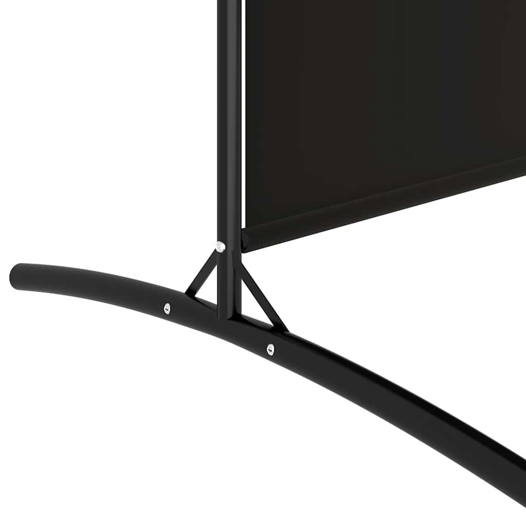Divisorio a 5 Pannelli Nero 433x180 cm in Tessuto - homemem39