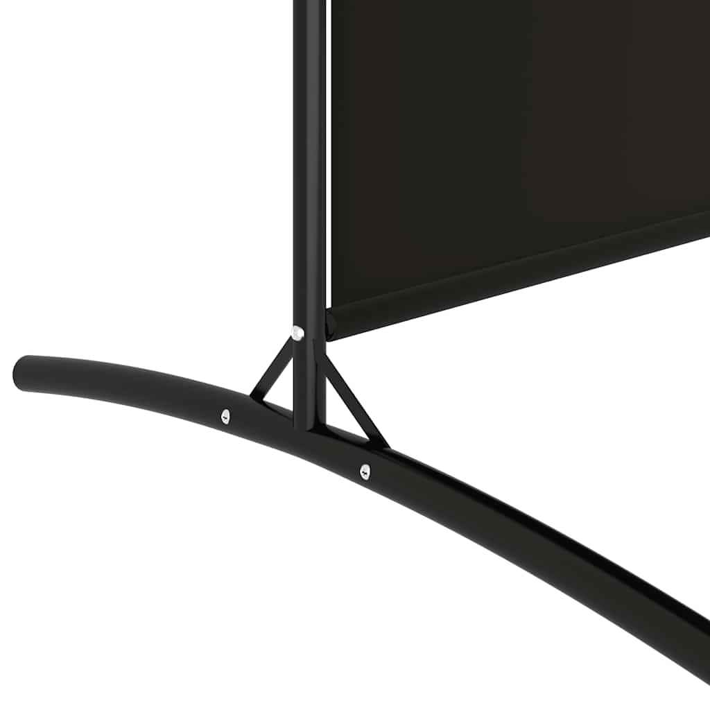 Divisorio a 6 Pannelli Nero 520x180 cm in Tessuto - homemem39