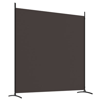 Divisorio a 2 Pannelli Marrone 348x180 cm in Tessuto | homemem39