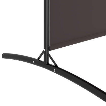 Divisorio a 2 Pannelli Marrone 348x180 cm in Tessuto | homemem39