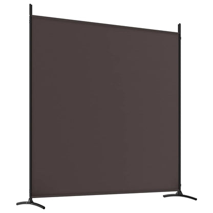 Divisorio a 4 Pannelli Marrone 698x180 cm in Tessuto