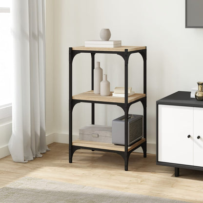 Libreria Rovere Sonoma 40x33x70,5cm Legno Multistrato e Acciaio
