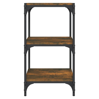 Libreria rovere fumo 40x33x70,5cm Legno Multistrato e Acciaio | homemem39