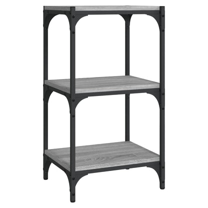 Libreria grigio sonoma 40x33x70,5cm Legno Multistrato e Acciaio | homemem39