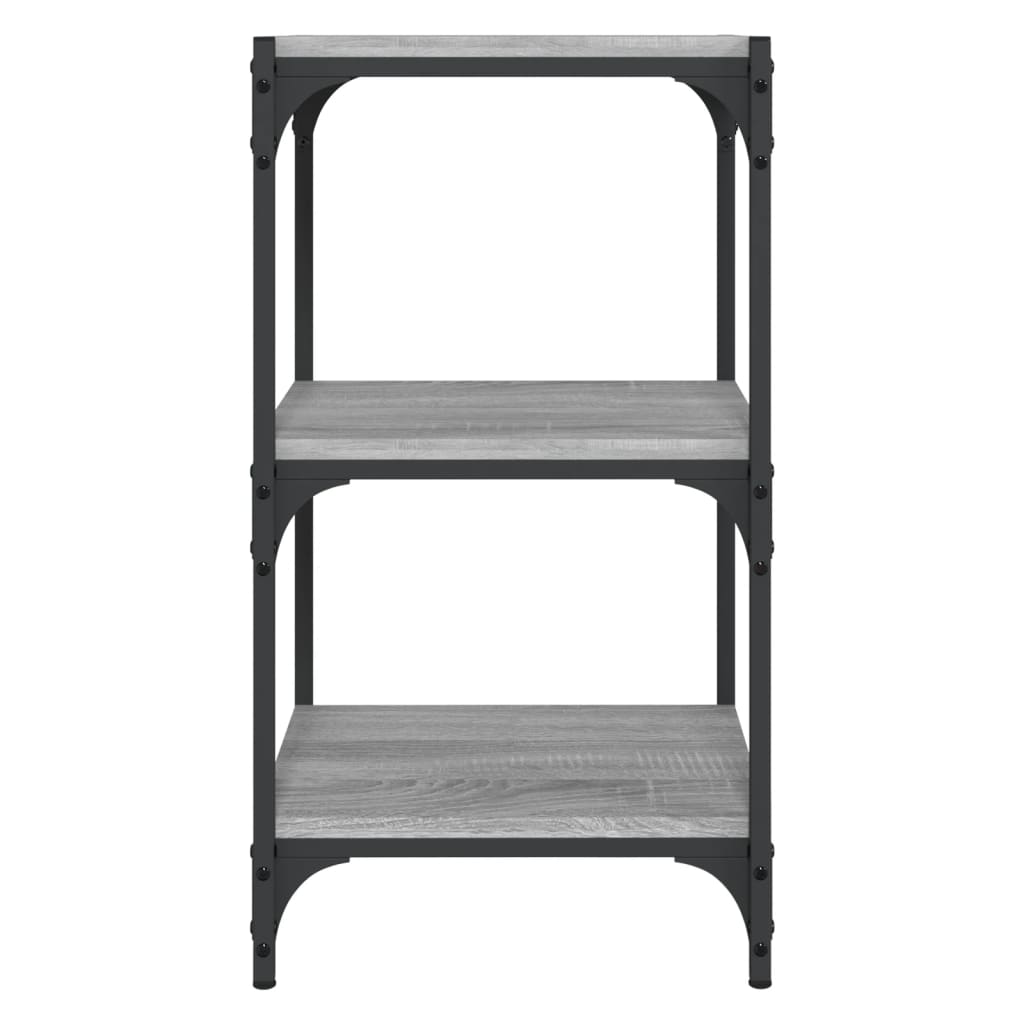 Libreria grigio sonoma 40x33x70,5cm Legno Multistrato e Acciaio | homemem39