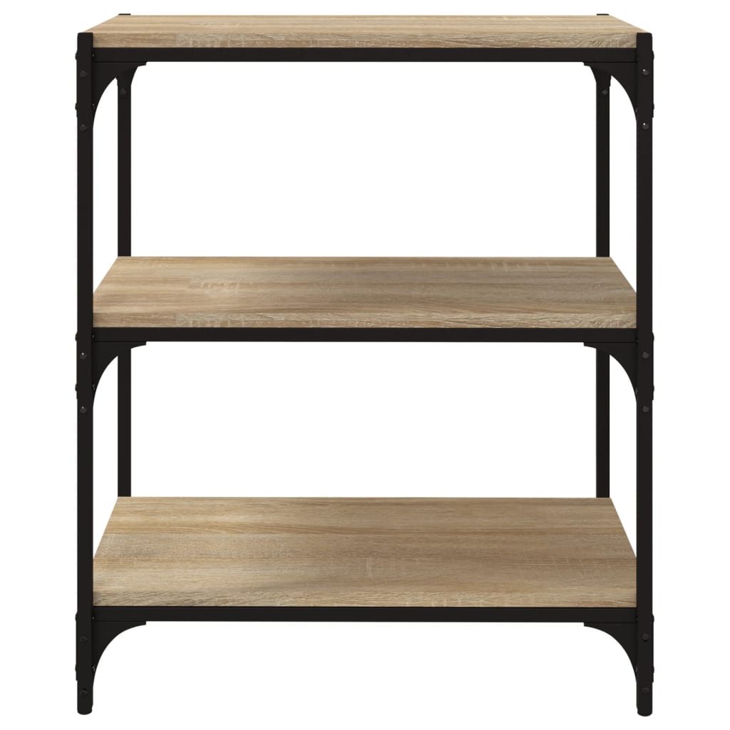 Libreria Rovere Sonoma 60x33x70,5cm Legno Multistrato e Acciaio | homemem39