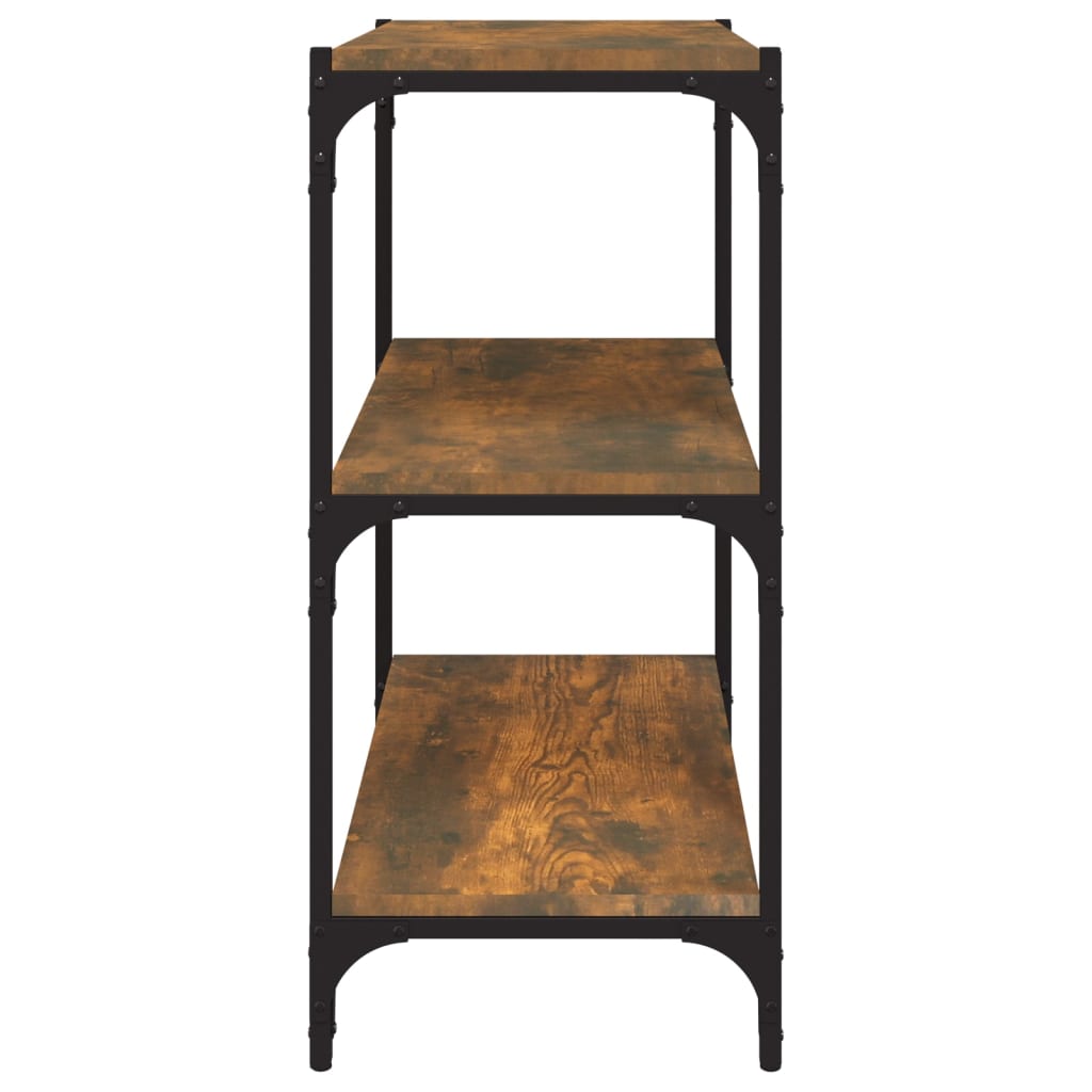 Libreria rovere fumo 60x33x70,5 cm Legno Multistrato e Acciaio | homemem39