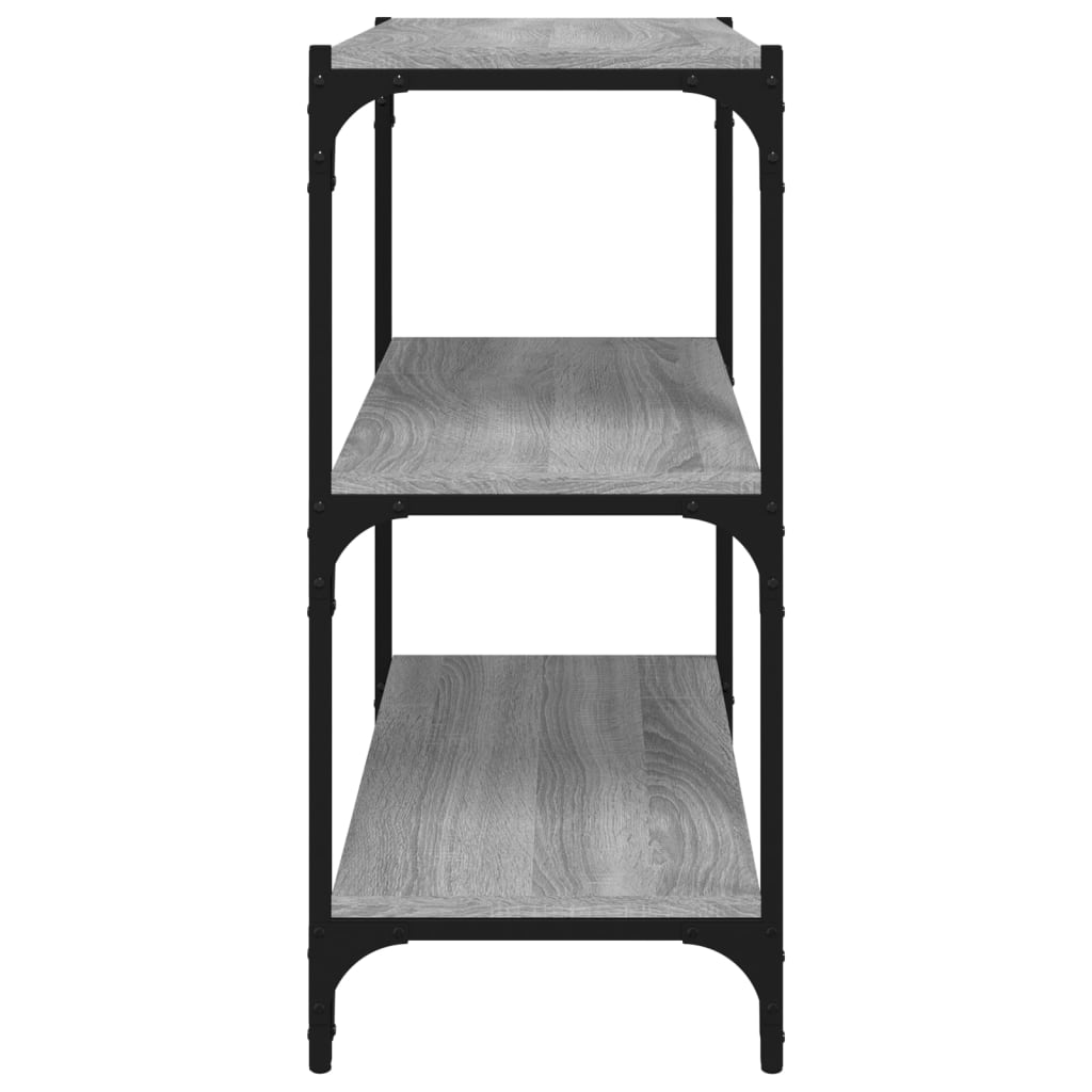 Libreria grigio sonoma 60x33x70,5cm Legno Multistrato e Acciaio | homemem39