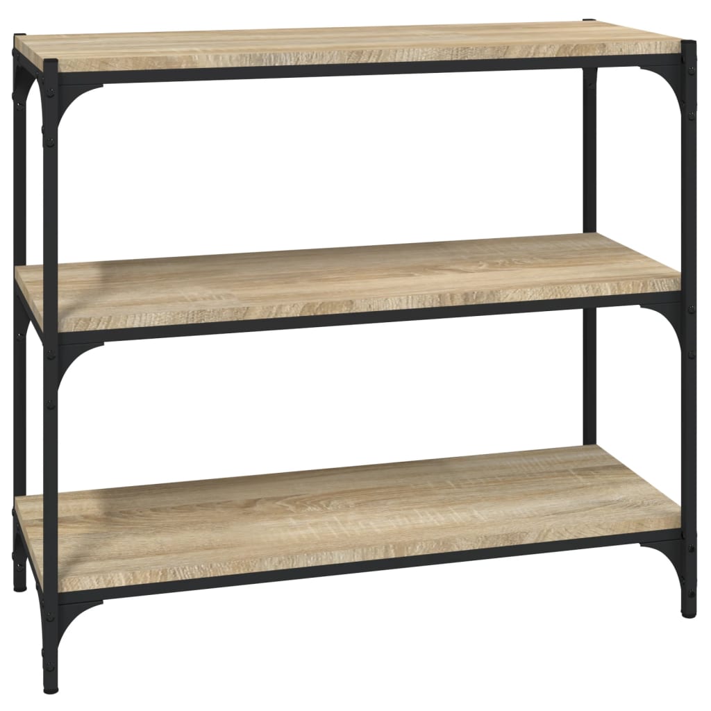 Libreria Rovere Sonoma 80x33x70,5cm Legno Multistrato e Acciaio | homemem39