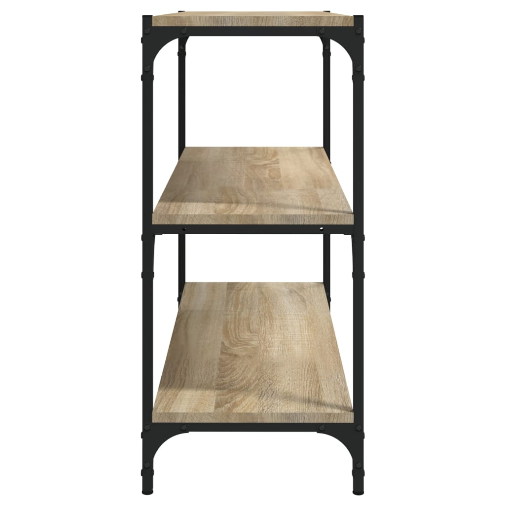 Libreria Rovere Sonoma 80x33x70,5cm Legno Multistrato e Acciaio