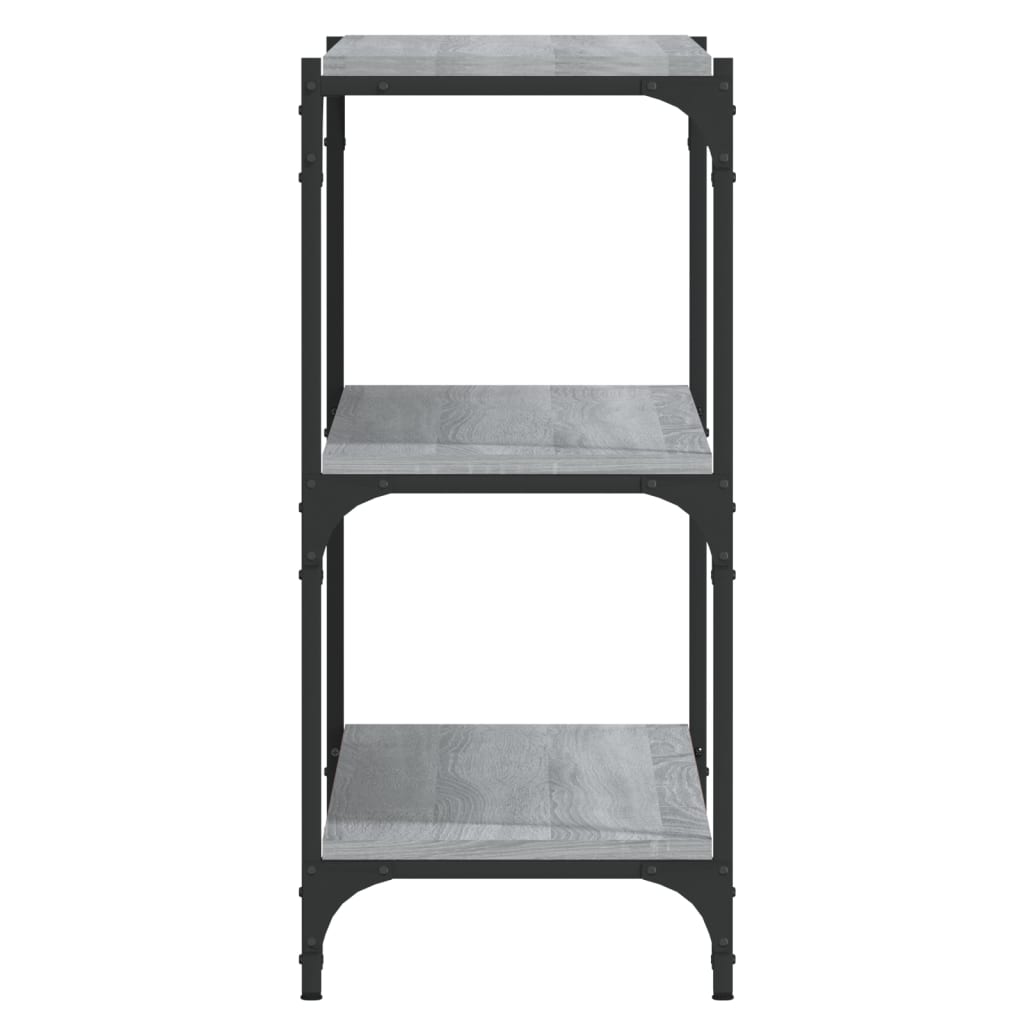 Libreria Grigio Sonoma 100x33x70,5 cm Legno Multistrato Acciaio | homemem39