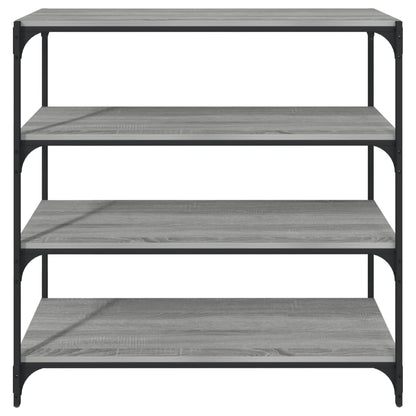 Libreria grigio sonoma 100x33x100cm Legno Multistrato e Acciaio | homemem39